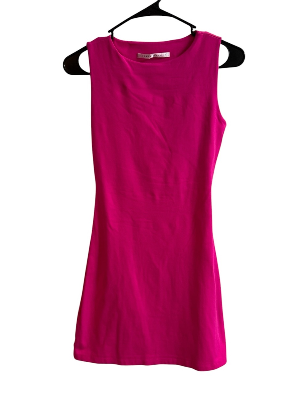 Sleeveless Fuchsia Hot Pink Knit Dress - Susana Monaco